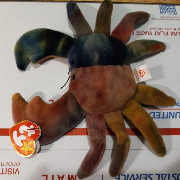 Ty Beanie Baby The Beanie Babies Collection "Claude The Crab" 1996 "Retired" PVC - Picture 15 of 15